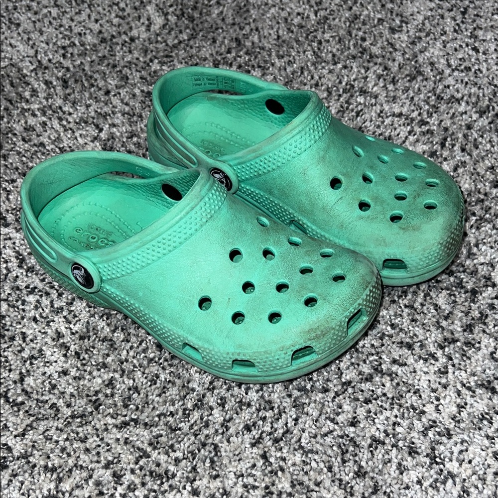 CROCS Kids Sandals - Aqua size 13